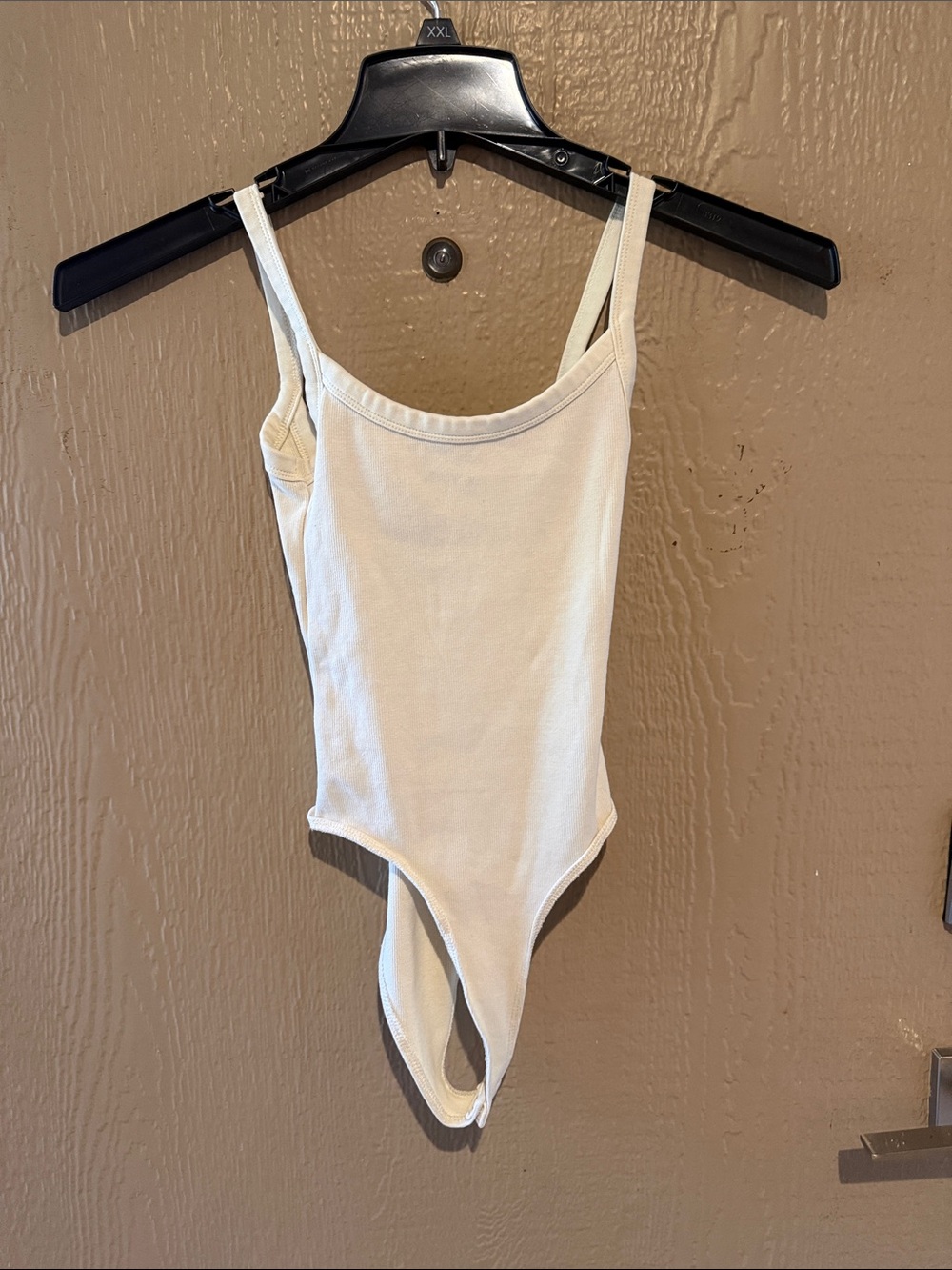 Zara Cream Ribbed Tank Bodysuit